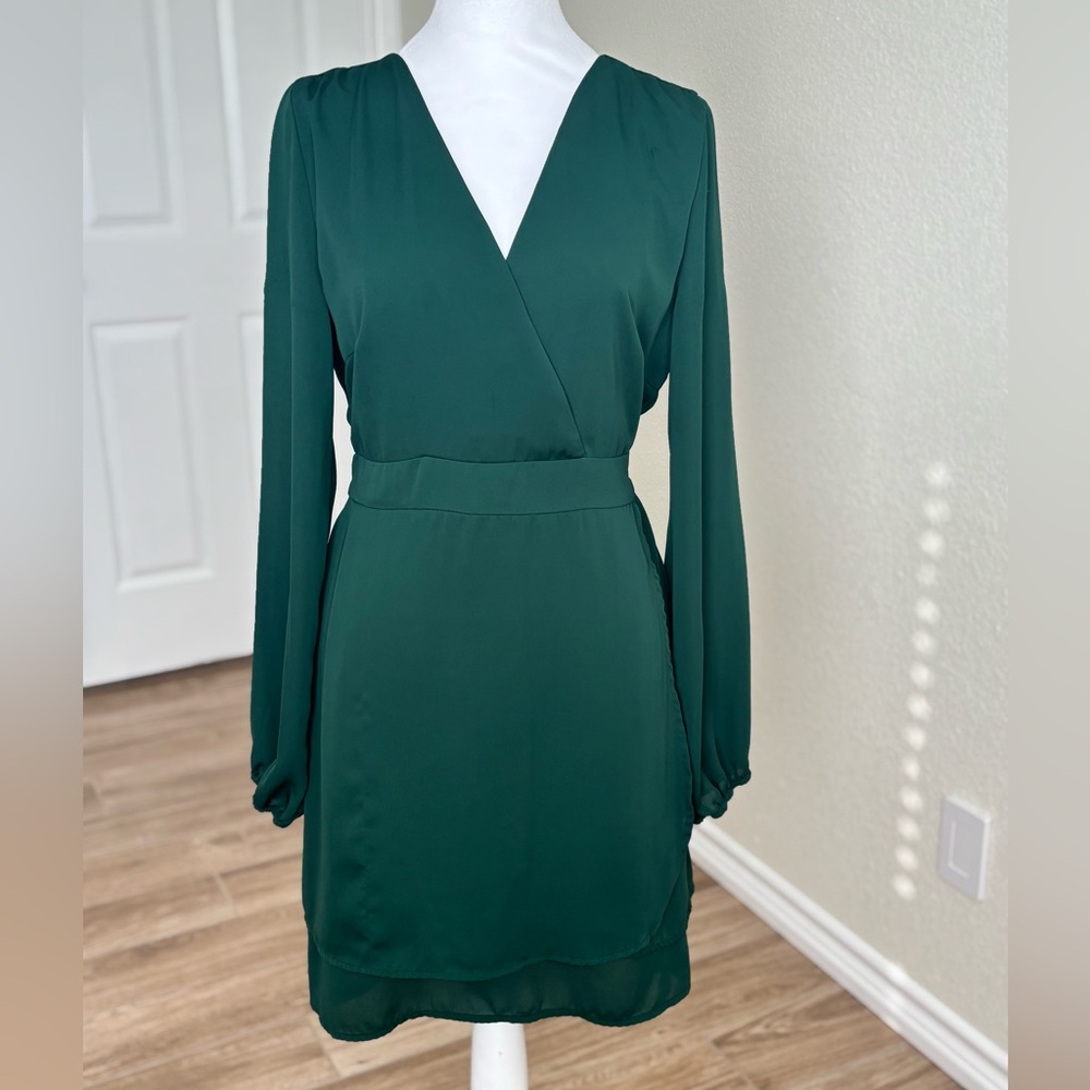 Altar'd State Green Long Sleeve Dress - Picture 11 of 14